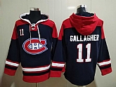 Canadiens 11 Brendan Gallagher Navy Blue All Stitched Pullover Hoodie,baseball caps,new era cap wholesale,wholesale hats